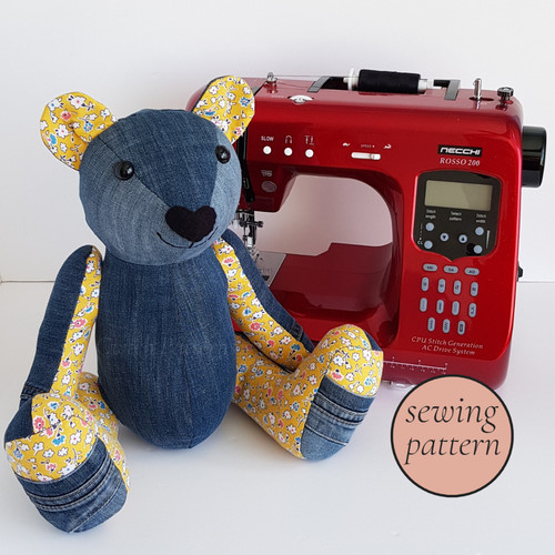 Memory bear sewing pattern - bear,