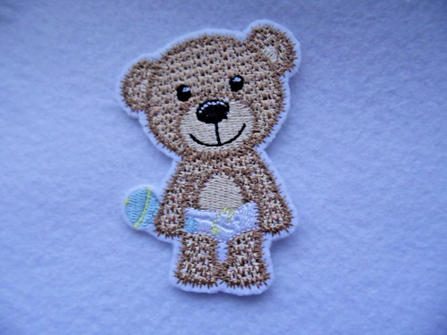 Teddy bear motif iron - motif, iron/sew