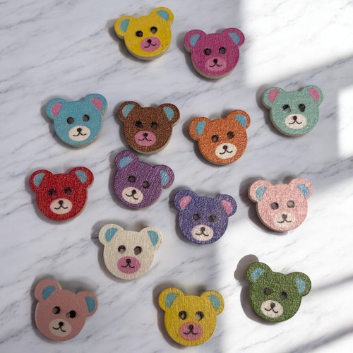 Buttons mixed 15x18mm cute - 15x18mm,