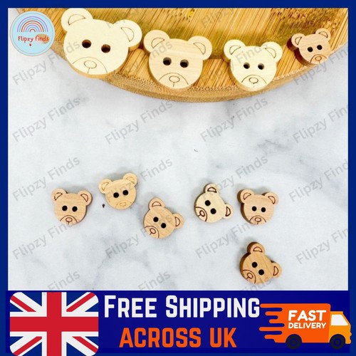 50x baby buttons teddy - 50x,