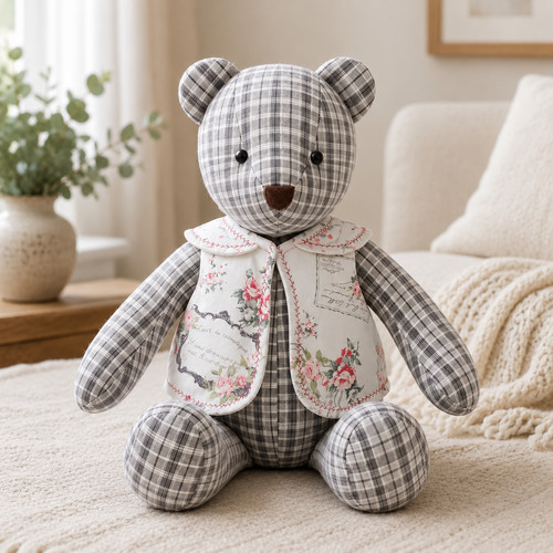 Handmade memory bear keepsake - handmade,