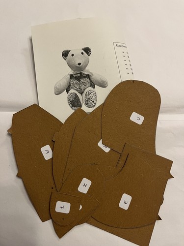 Teddy bear sewing templates - bear,