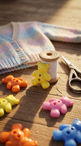 Teddy bear buttons - for, baby