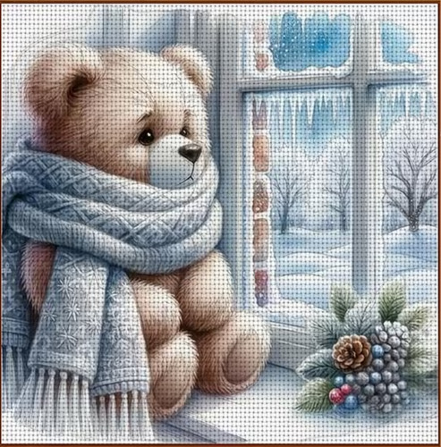 Printed cross stitch - printed,