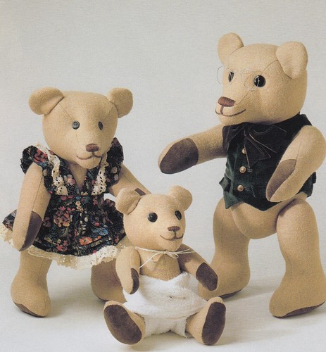 Teddy bear family soft - teddy,