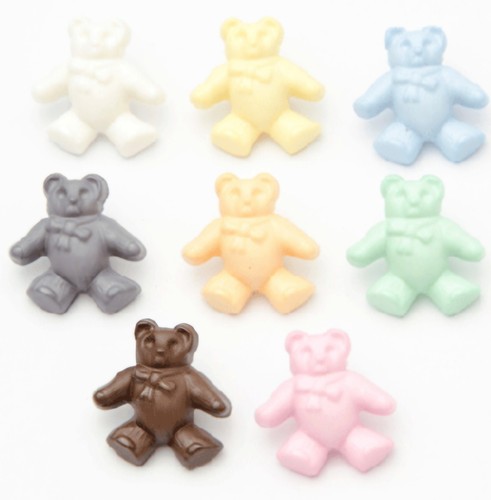 Novelty buttons teddy bear - novelty,