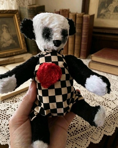 Ooak panda bear with - bear,