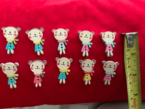 Quantity teddy bear wooden - 10,