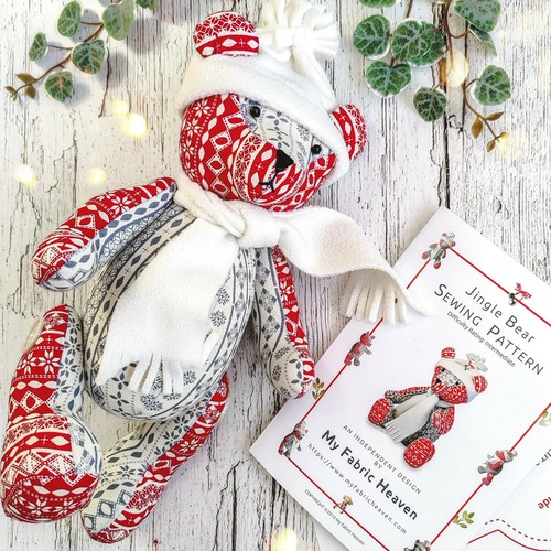 Teddy bear sewing pattern - teddy,