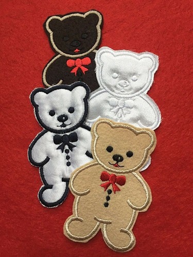 Sew teddy bear patches - sew-on, /