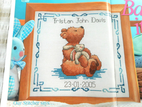 Teddy bear baby - bear, sampler
