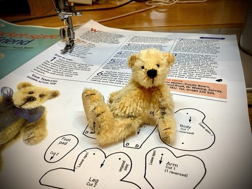 Miniature teddy bear sewing - miniature,