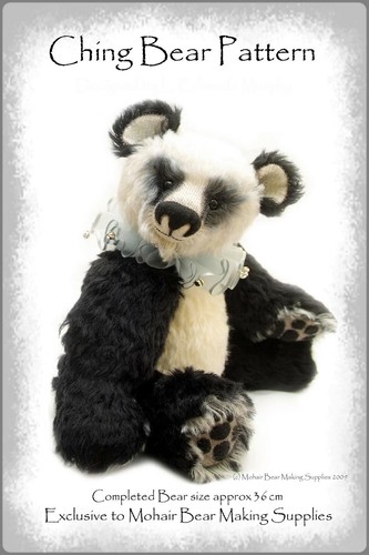 Ooak mohair teddy bear - teddy, sewing