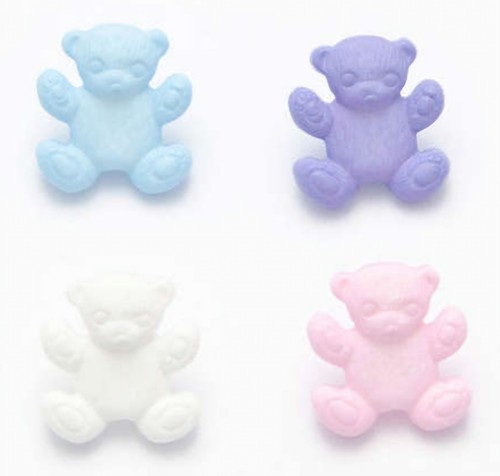 Baby buttons teddy bear 16mm - baby,