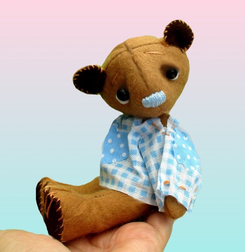 Toffee teddy bear - , felt