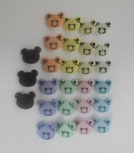 Teddy bear buttons with - 6,