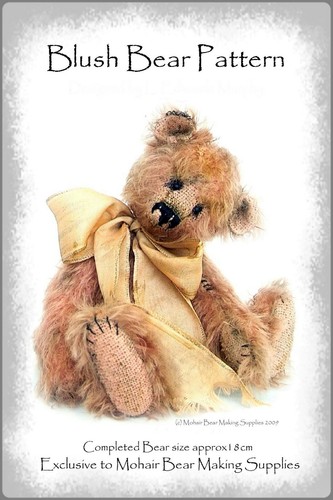 Ooak mohair teddy bear sewing - teddy,
