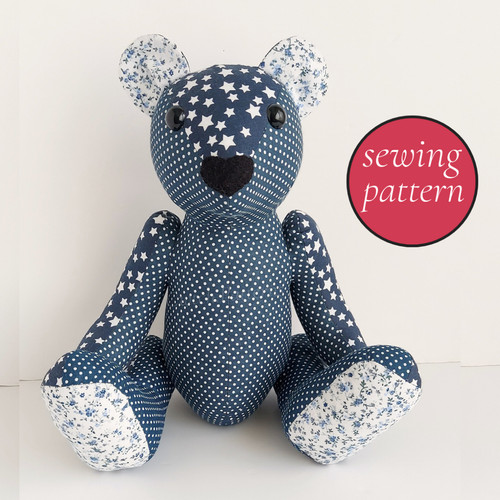 Memory bear sewing pattern - bear,